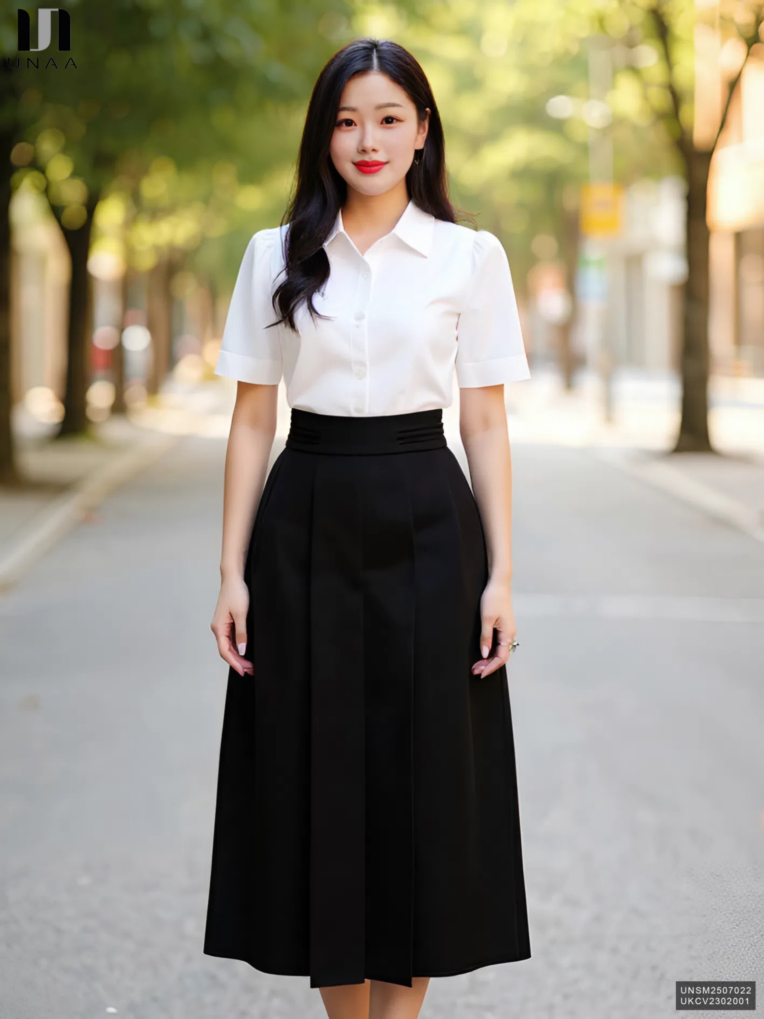 Sơ mi cộc tay Unaa thanh lịch UNSM2507022