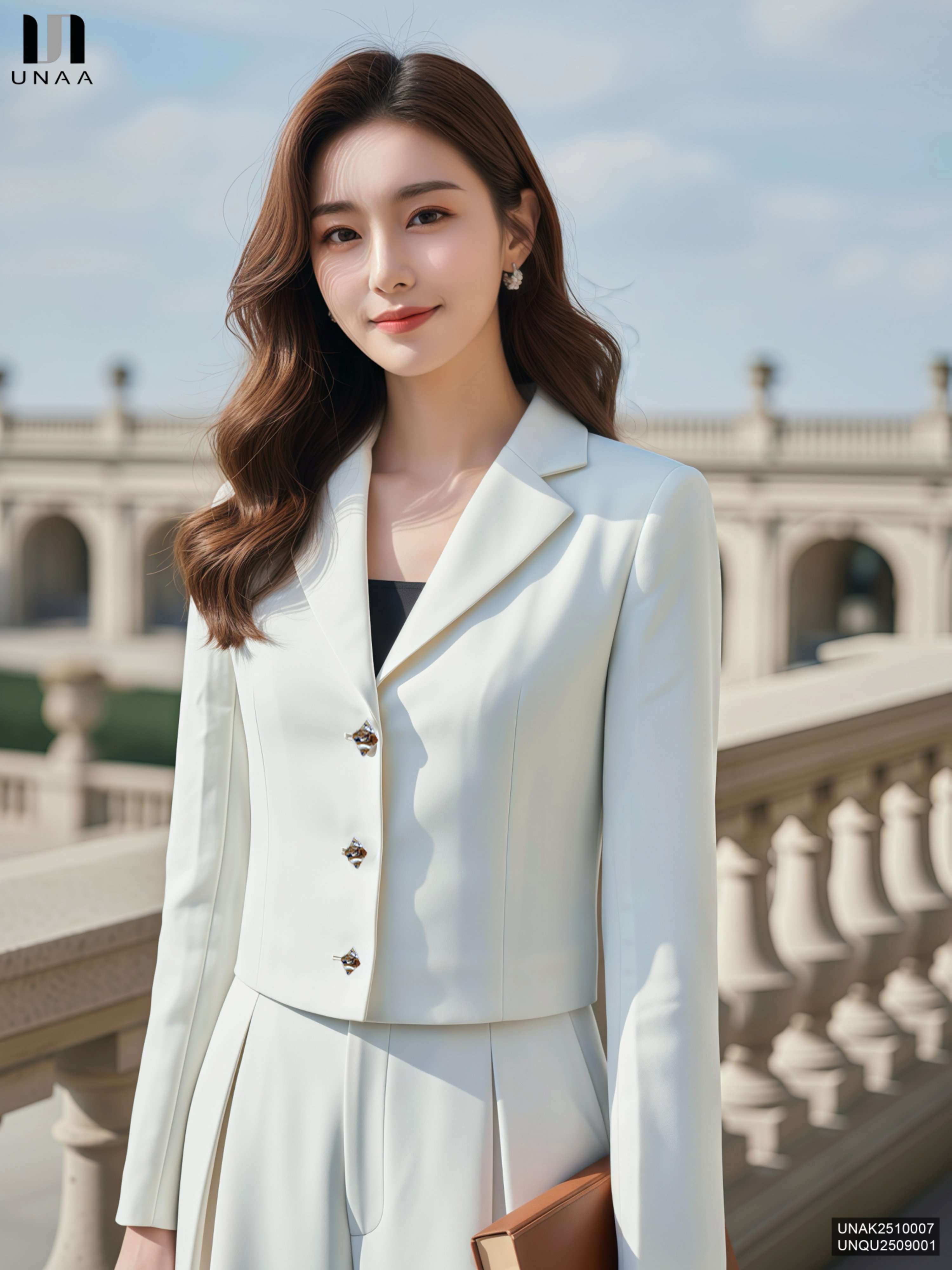 Vest croptop Unaa siêu sang, trẻ trung UNAK2510007