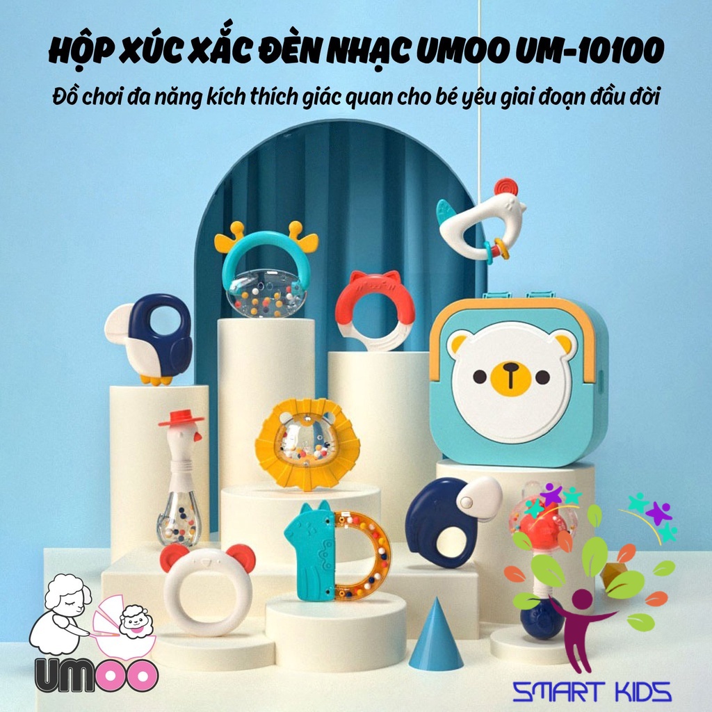 XÚC XẮC ĐÈN NHẠC 10 MÓN UMOO UM-10100