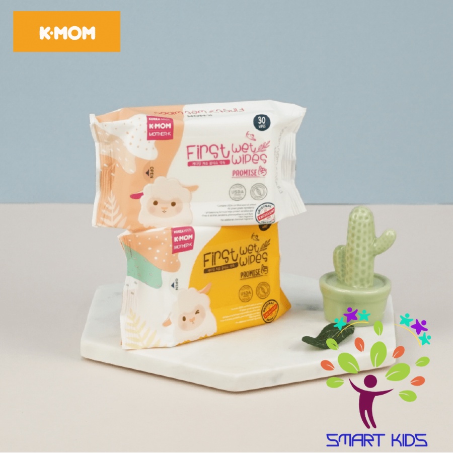 Khăn Ướt Cao Cấp K-mom Hàn Quốc First Wet Wipes (30C)