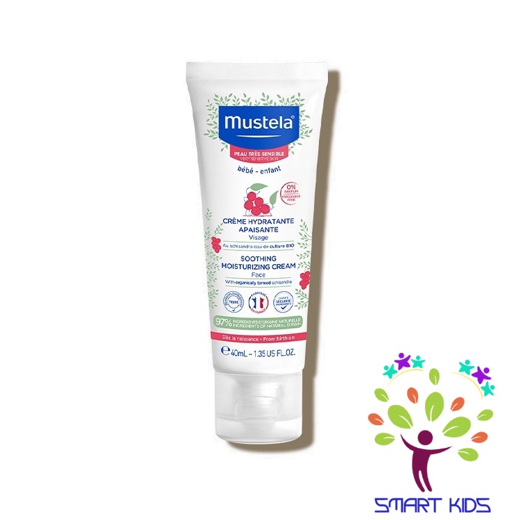 Kem Dưỡng Da Mặt Cho Trẻ Sơ Sinh & Em Bé Có Da Nhạy Cảm MUSTELA Soothing Moisturizing Cream 40ml