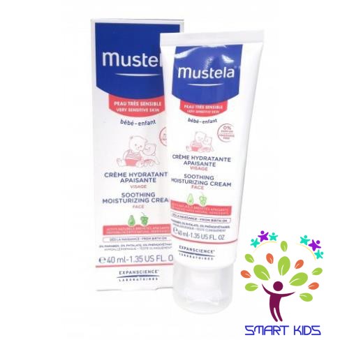 Kem Dưỡng Da Mặt Cho Trẻ Sơ Sinh & Em Bé Có Da Nhạy Cảm MUSTELA Soothing Moisturizing Cream 40ml