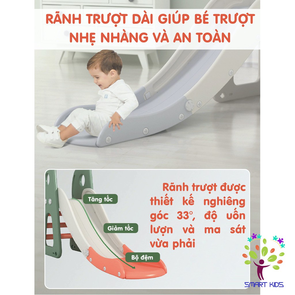 Cầu trượt xích đu bóng rổ bóng đá golf liên hoàn  Holla 5in1