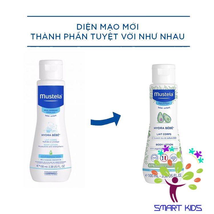 Kem Dưỡng Da Toàn Thân Cho Trẻ Sơ Sinh & Em Bé MUSTELA Hydra Bébé Body Lotion
