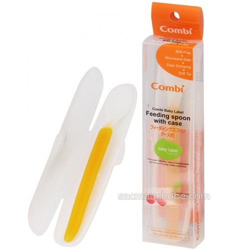 Thìa ăn Combi kèm hộp Combi Nhật Bản