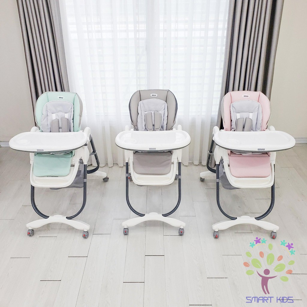 Ghế ăn cao Umoo U-04 UM-05101 có bánh 3 nấc ngả 7 nấc cao hàng chính hãng