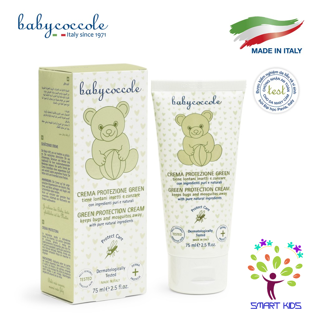 Kem xua muỗi chiết xuất tía tô đất và cây phong lữ BABYCOCCOLE 0M+