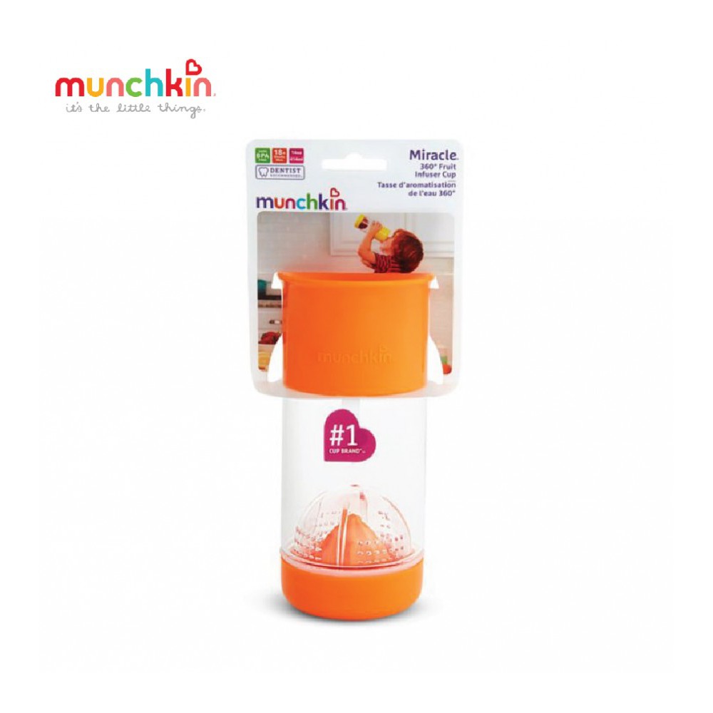CỐC 360 ĐỘ CHỐNG ĐỔ CÓ NGĂN ÉP TRÁI CÂY MUNCHKIN