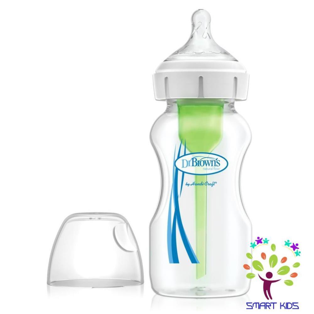 Bình sữa Dr Brown cổ rộng 150ml và 270ml nhựa pp options plus
