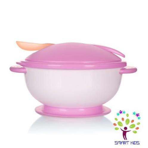 Bát Ăn Dặm Chống Đổ Kèm Nắp & Thìa Cảm Ứng Nhiệt Upass UP5026Y