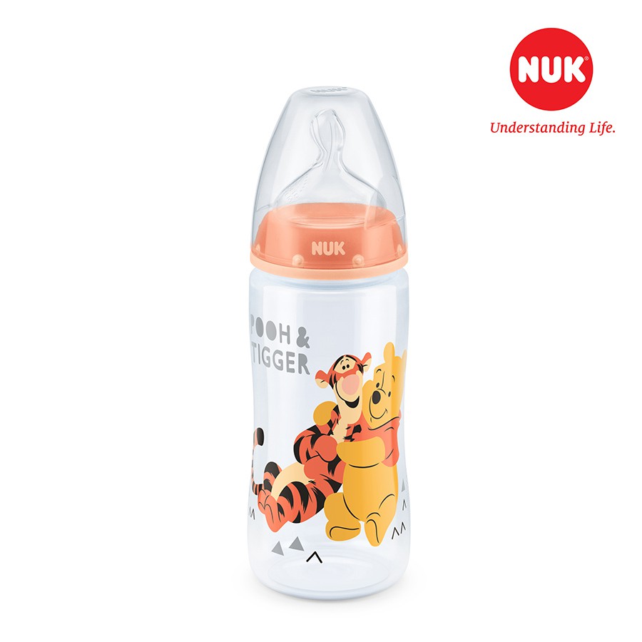 Bình sữa NUK Premium Choice nhựa PP núm ti Silicone S1 - M(Disney)