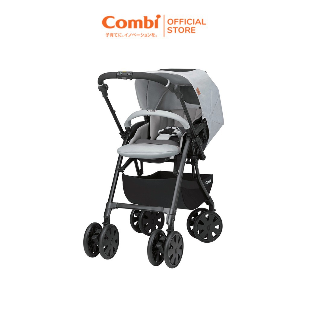 Xe đẩy Combi CrossGo 4 bánh quay tự động