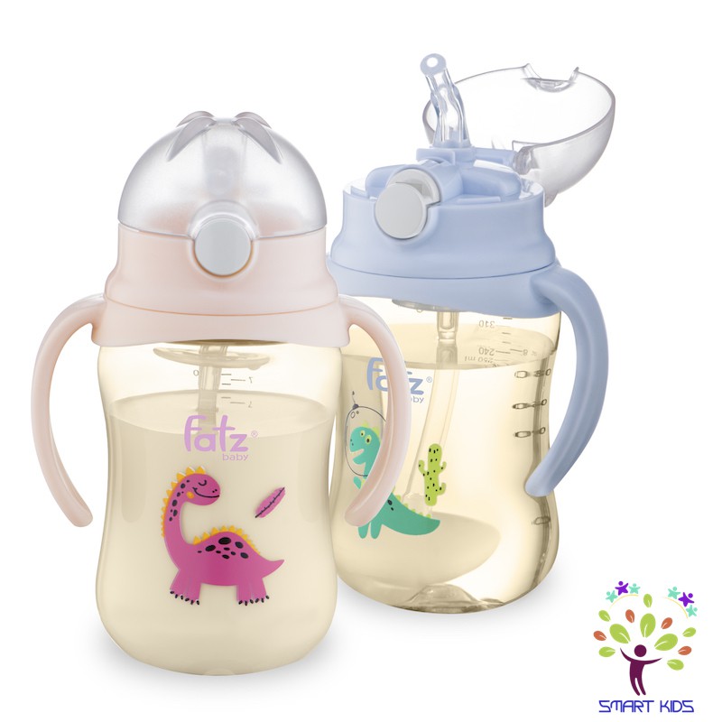BÌNH TRITAN BẬT HÚT 2 TAY CẦM VỚI PHAO 360 ĐỘ 250ML FATZ BABY FB0250NX