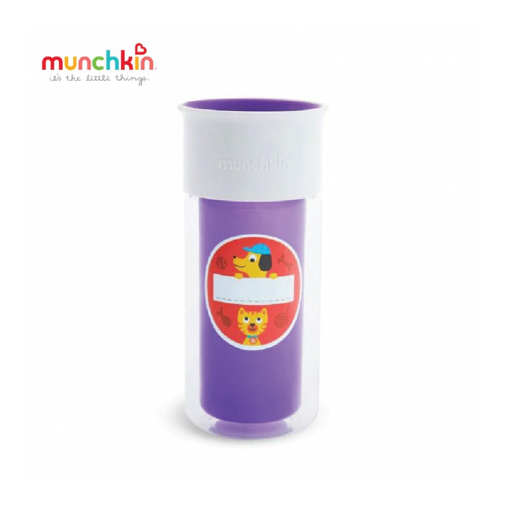 CỐC 360 ĐỘ CHỐNG ĐỔ GIỮ NHIỆT KÈM STICKER MUNCHKIN (266ML)
