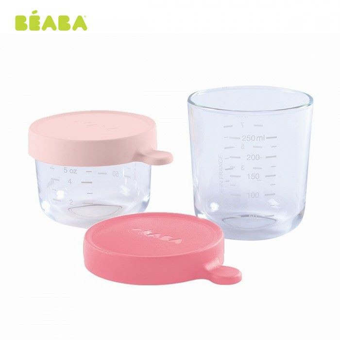 Bộ 2 hũ thủy tinh Pháp chịu nhiệt Beaba