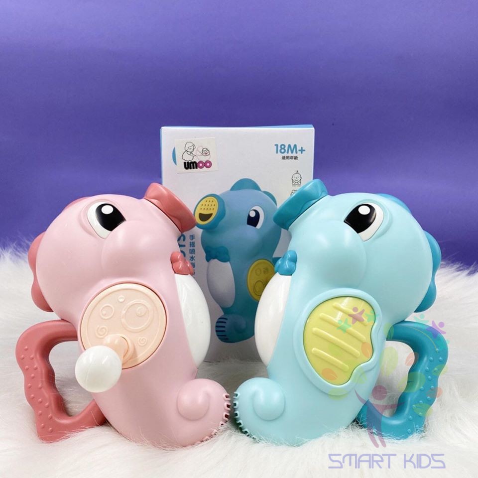 Đồ chơi nhà tắm cá ngựa xoay phun nước Umoo