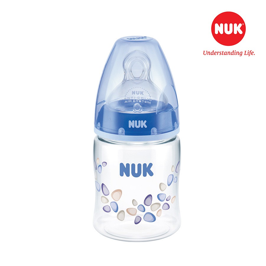 Bình sữa NUK Premium Choice nhựa PA 150ml núm ti Silicone S1 -M