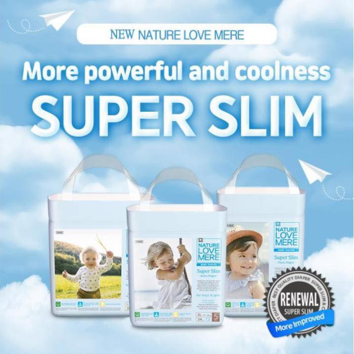 Tã/ Bỉm quần Nature Love Mere Super Slim L30/XL24/XXL20