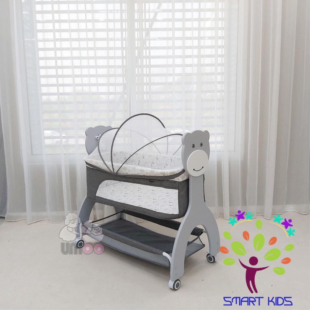 Nôi cũi vải Umoo Gấu UM-08111