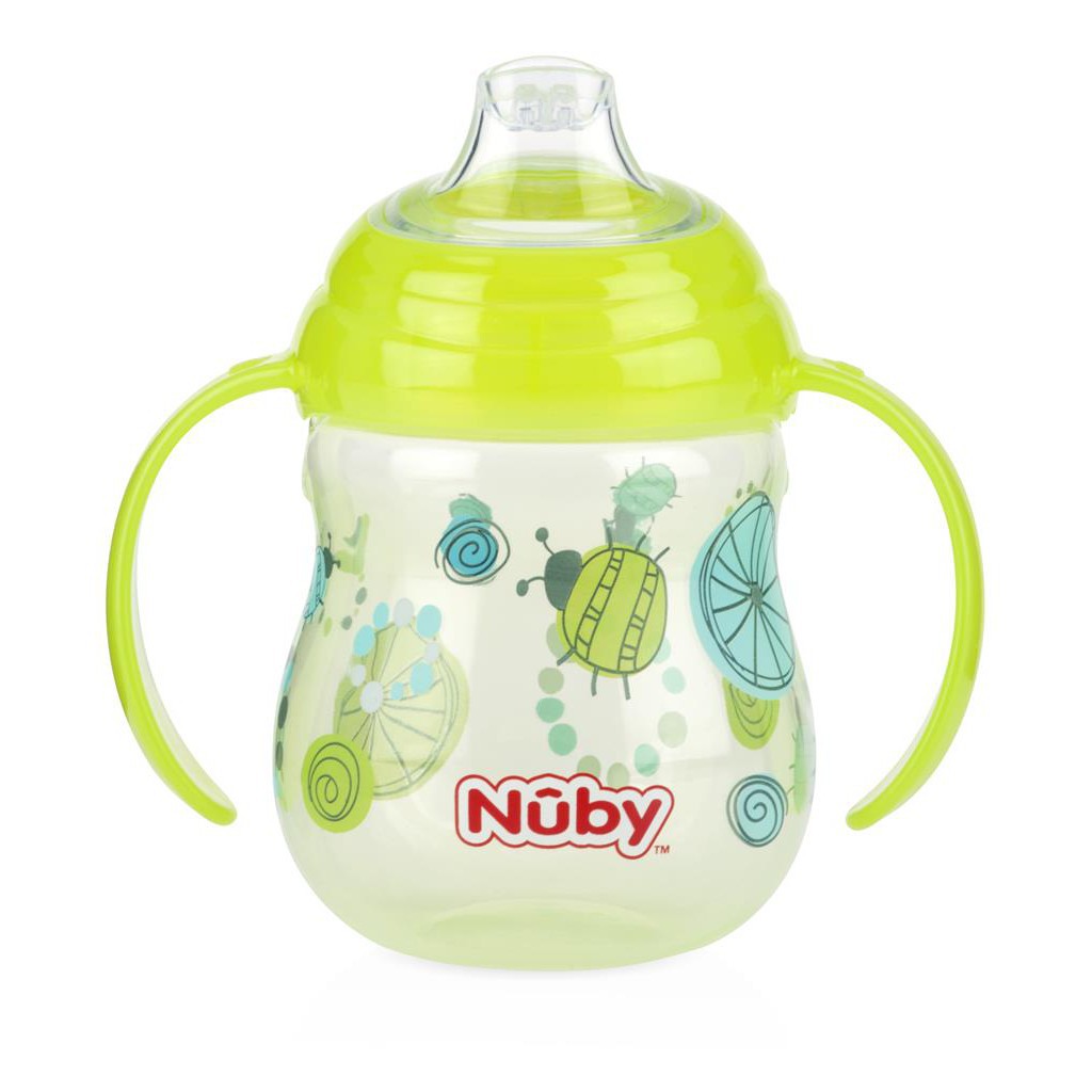 Bình uống nước Nuby mỏ vịt silicon 270ml