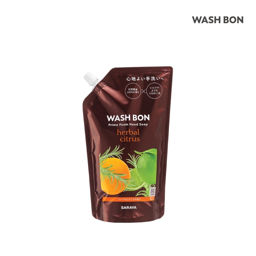 Xà Phòng Rửa Tay Tạo Bọt Wash Bon Hương Cam Chanh