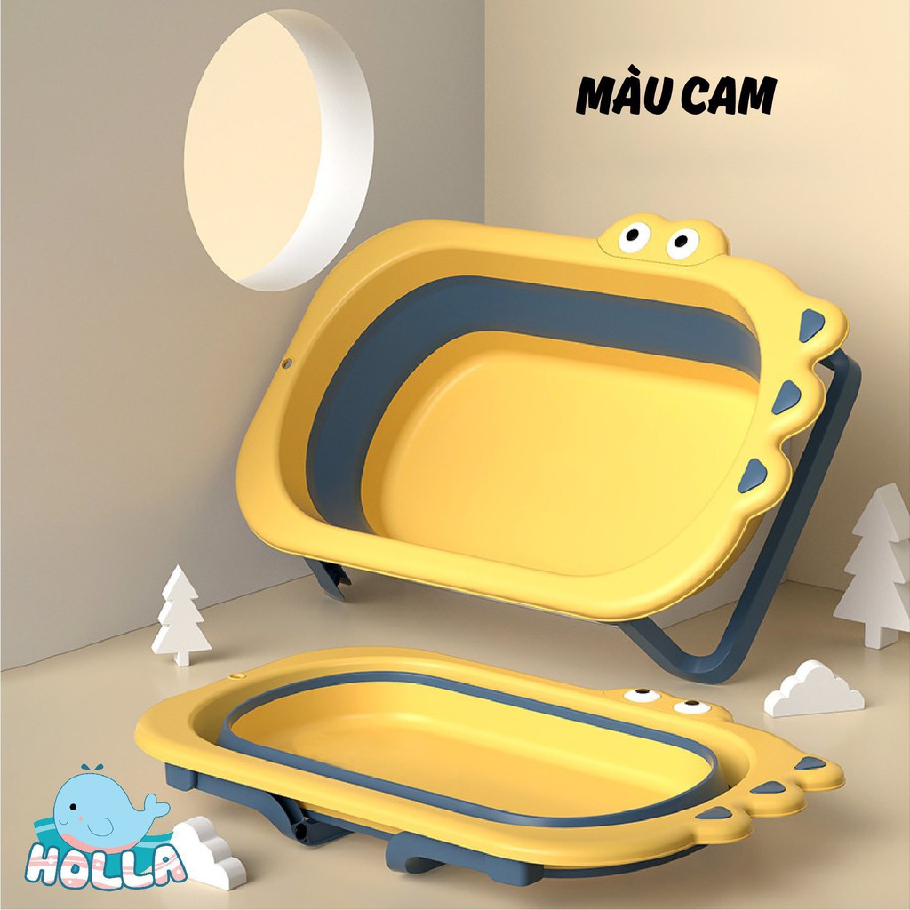 Chậu Tắm Cá Sấu Gấp Gọn Kèm Phao Holla