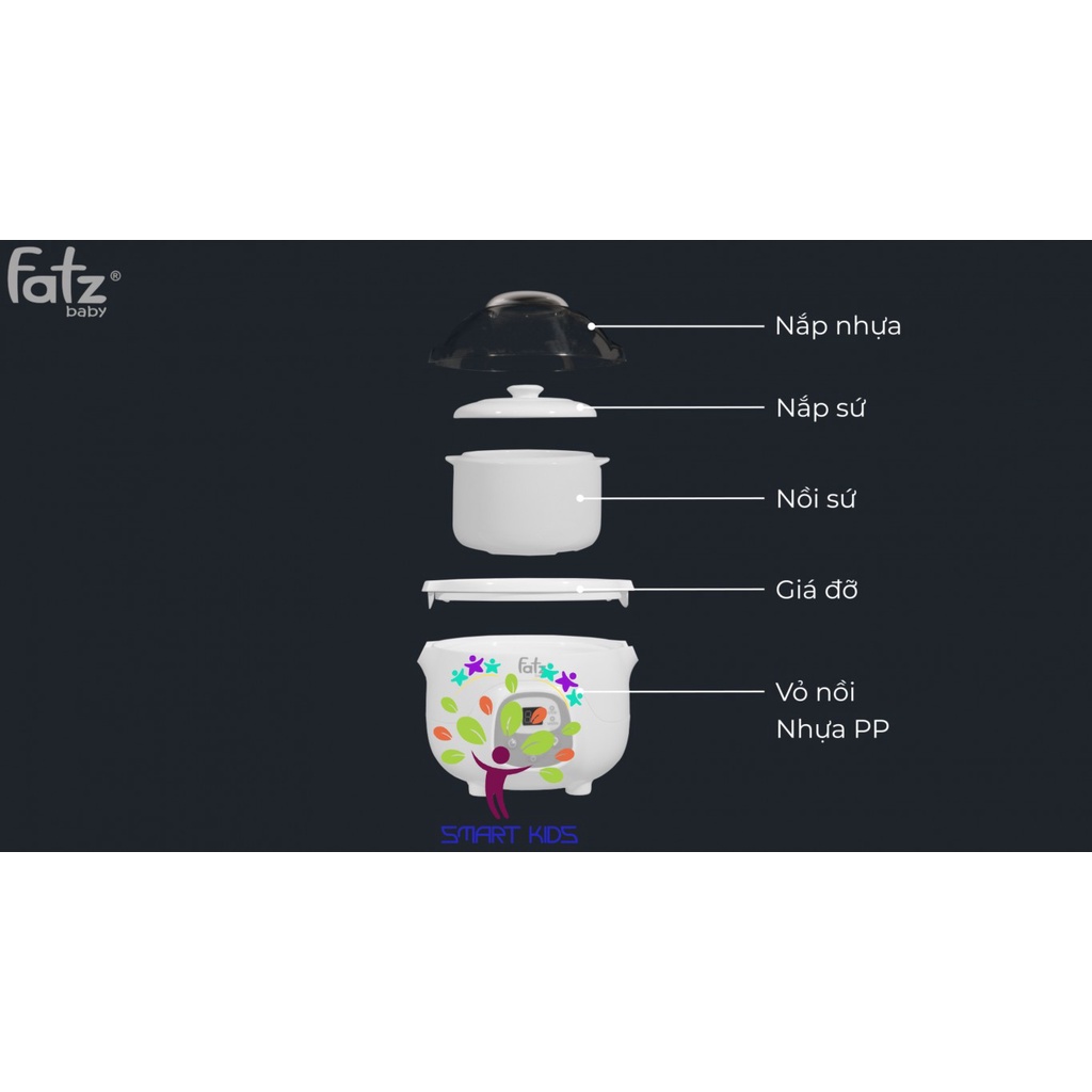 NỒI HẦM CÁCH THUỶ FATZ BABY 0.7L - STEW 1 - FB9107ZT