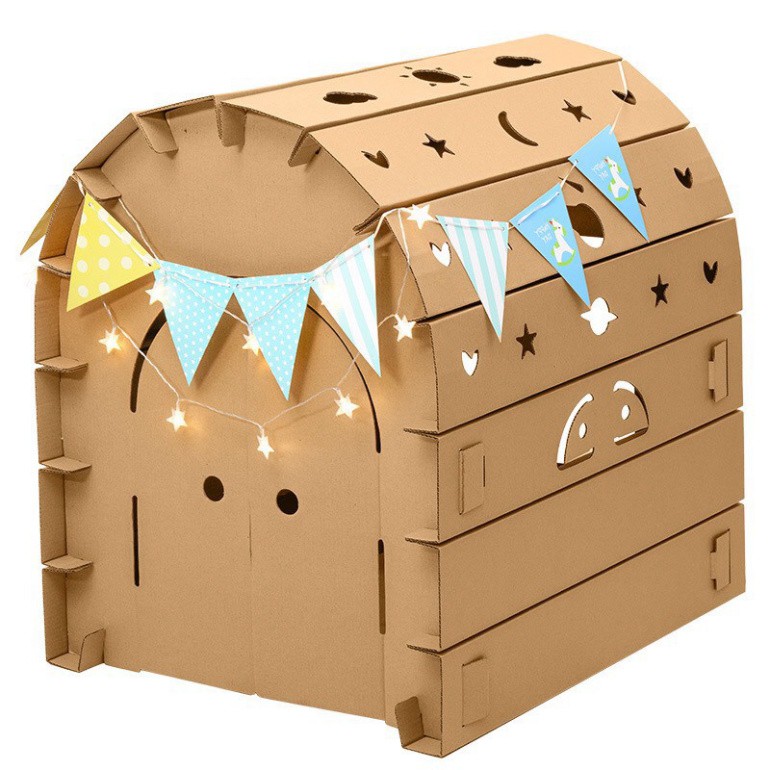 Nhà Bìa Carton Cho Bé Siêu Đẹp, Chắc Chắn - Nhà Đồ Chơi Lắp Ghép Thông Minh Cho Bé