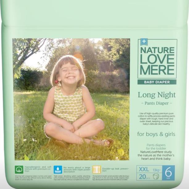 BỈM NATURE LOVE MERE BỈM QUẦN CHUYÊN ĐÓNG ĐÊM PHIÊN BẢN MỚI 2021- L30/XL24/XXL20