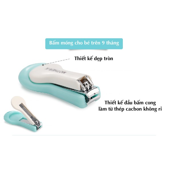 (Chính Hãng) BỘ CẮT MÓNG KÈM NHÍP MOTHER-K HÀN QUỐC