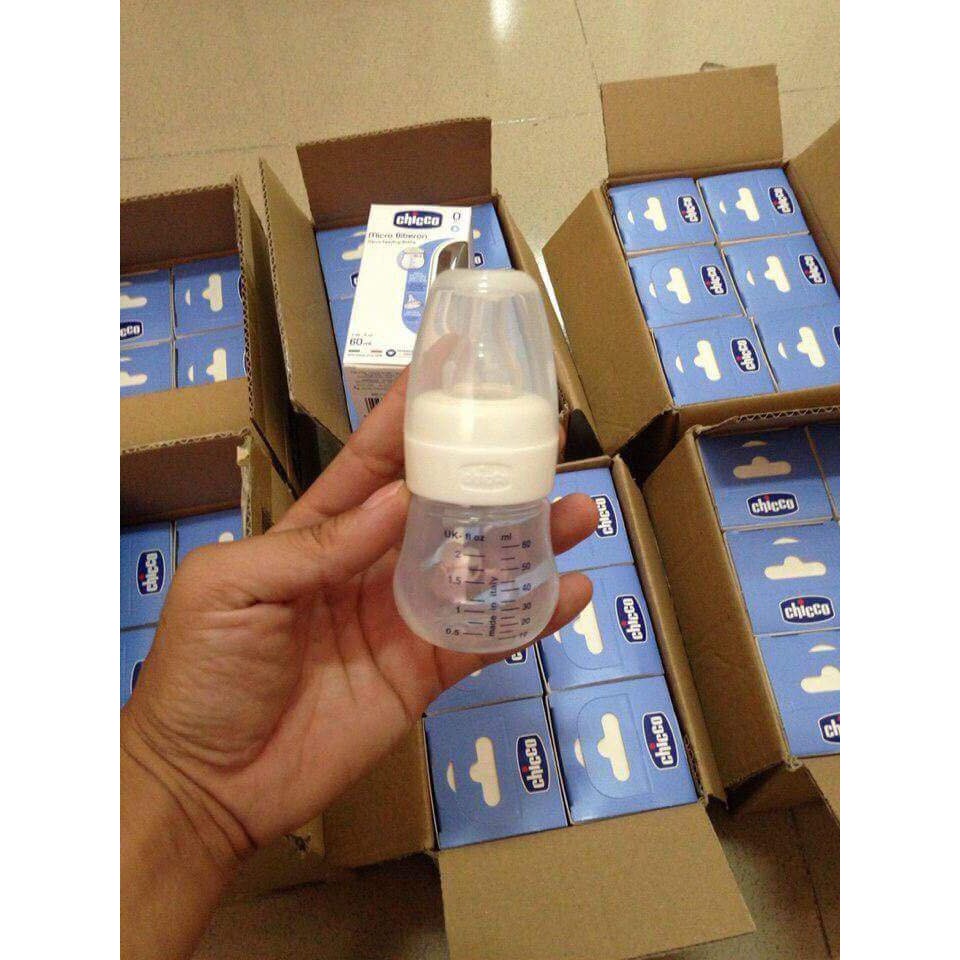 Bình sữa sơ sinh đa năng Micro Sư tử nhí Chicco 60ml Chính hãng