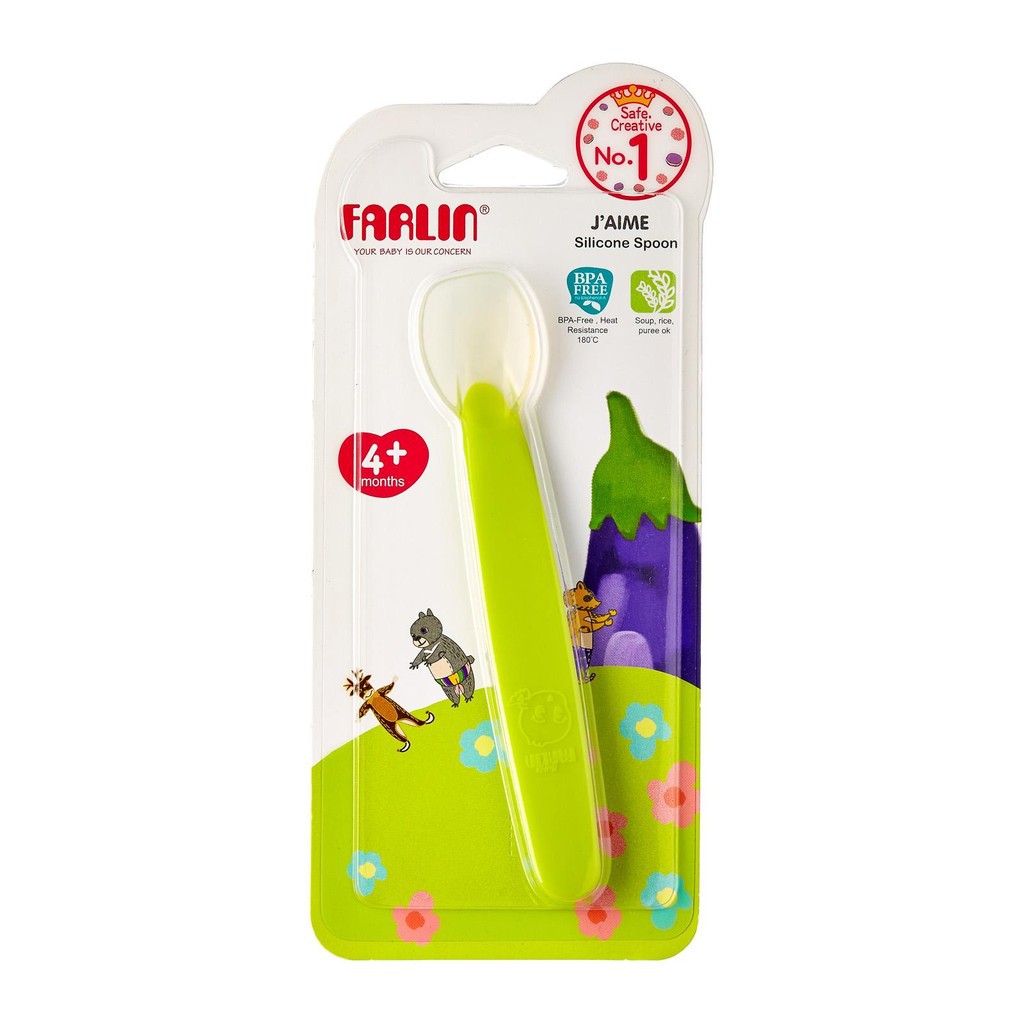 Thìa ăn dặm silicone Farlin