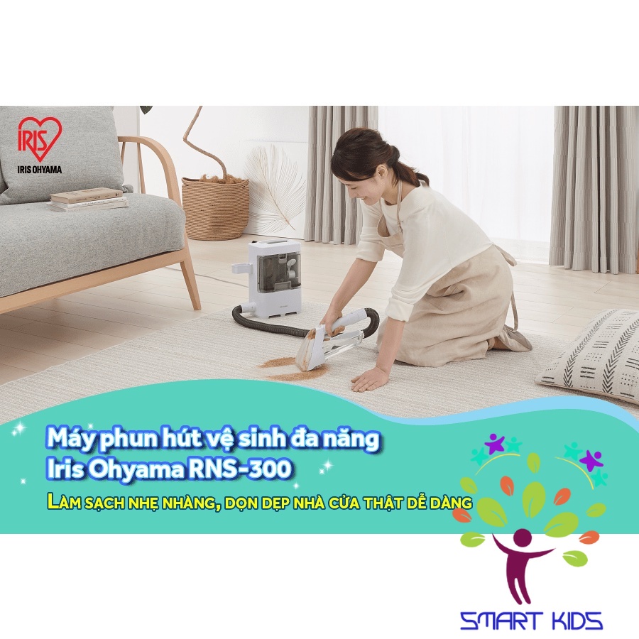 Máy phun hút giặt chăn đệm thảm sofa ghế ngồi ô tô Iris Ohyama RNS-300