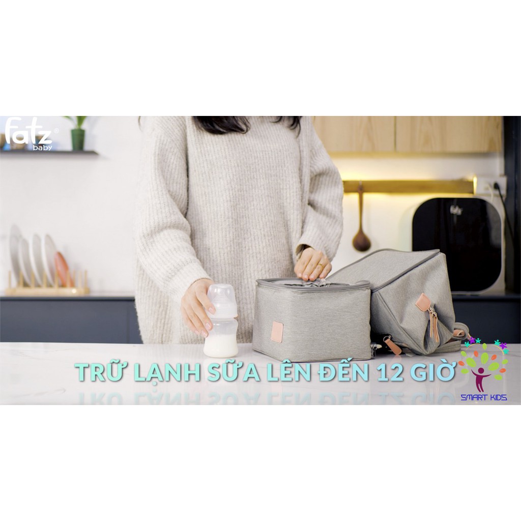 BA LÔ BỈM SỮA CÓ KẾT HỢP TÚI BẢO QUẢN BÌNH SỮA - MULTIFIT - FATZ BABY - FB2020SL