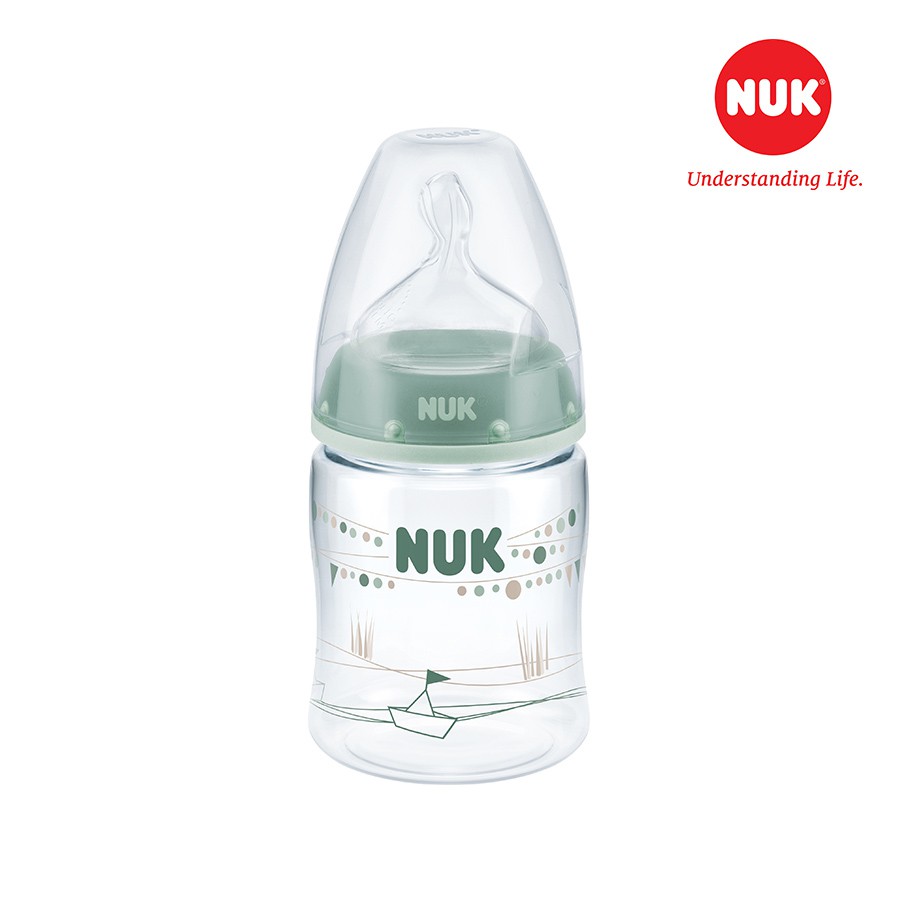 Bình sữa NUK Premium Choice nhựa PA 150ml núm ti Silicone S1 -M