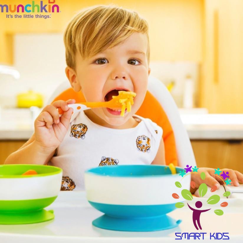 Bộ 3 bát ăn Munchkin chống đổ