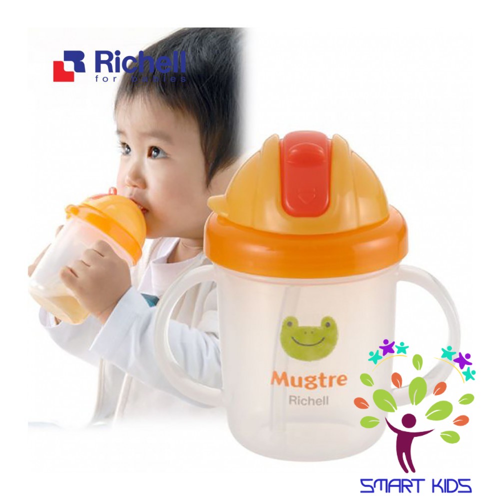 Cốc Ống Hút Mugtre Richell Nhật Bản