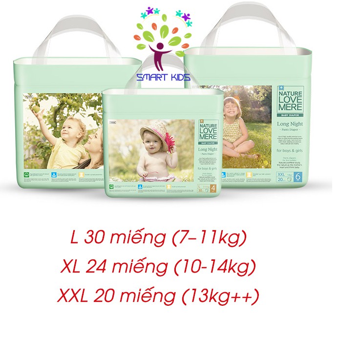 BỈM NATURE LOVE MERE BỈM QUẦN CHUYÊN ĐÓNG ĐÊM PHIÊN BẢN MỚI 2021- L30/XL24/XXL20
