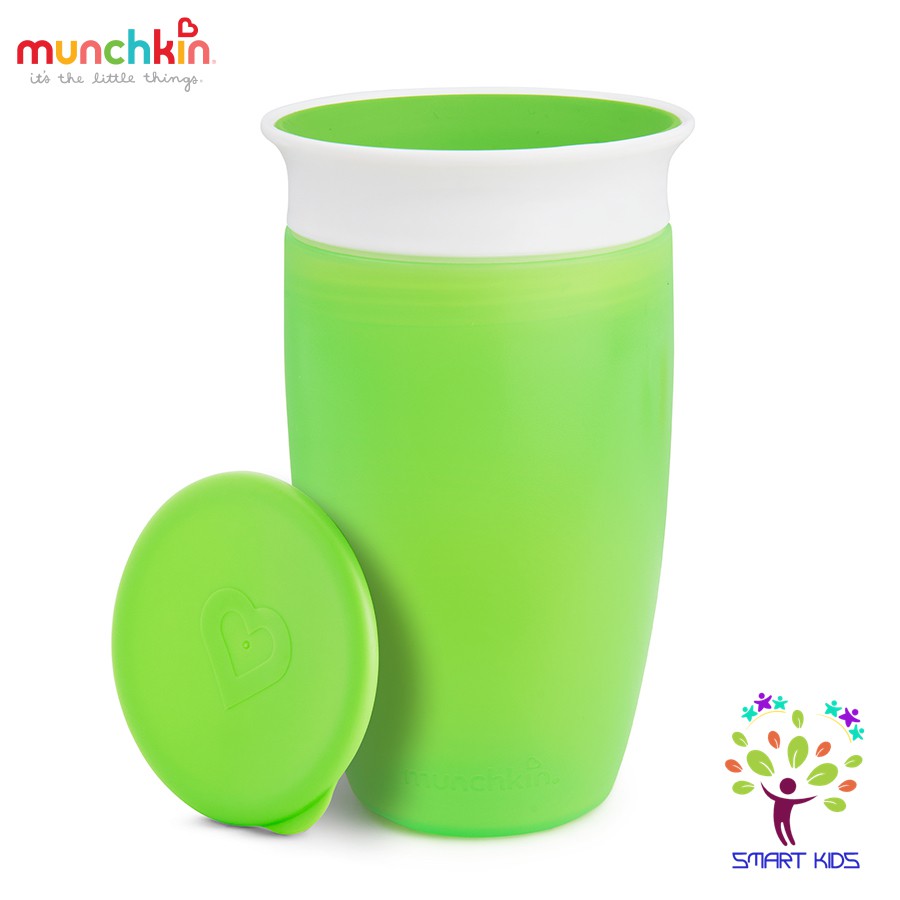 CỐC CHỐNG ĐỔ 360 ĐỘ MUNCHKIN CÓ NẮP 296ML