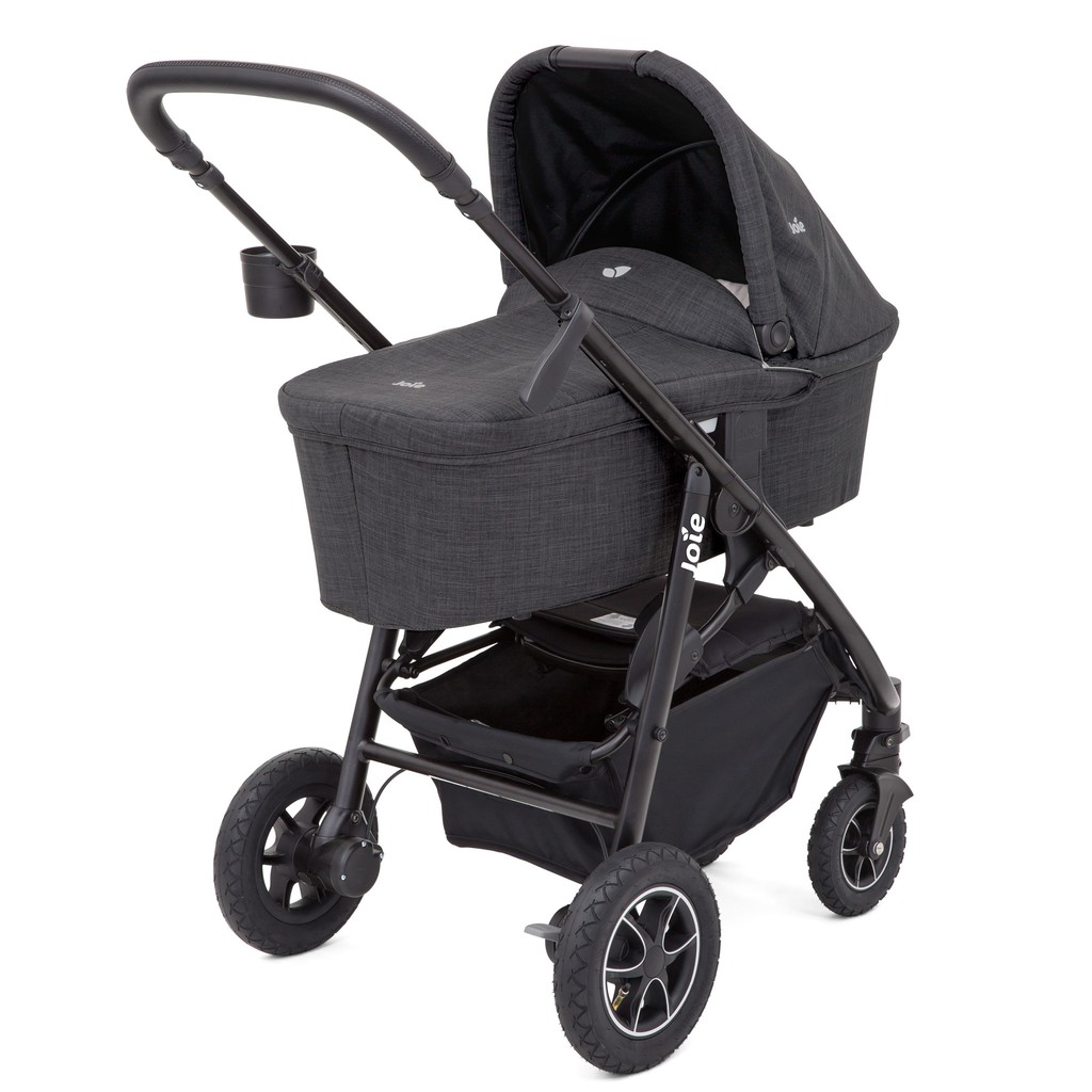 Nôi sơ sinh Joie Ramble Carrycot XL W/ RC Màu Pavement / GrayFlannel / Laurel / Lagoon (tích hợp với các xe đẩy Joie)