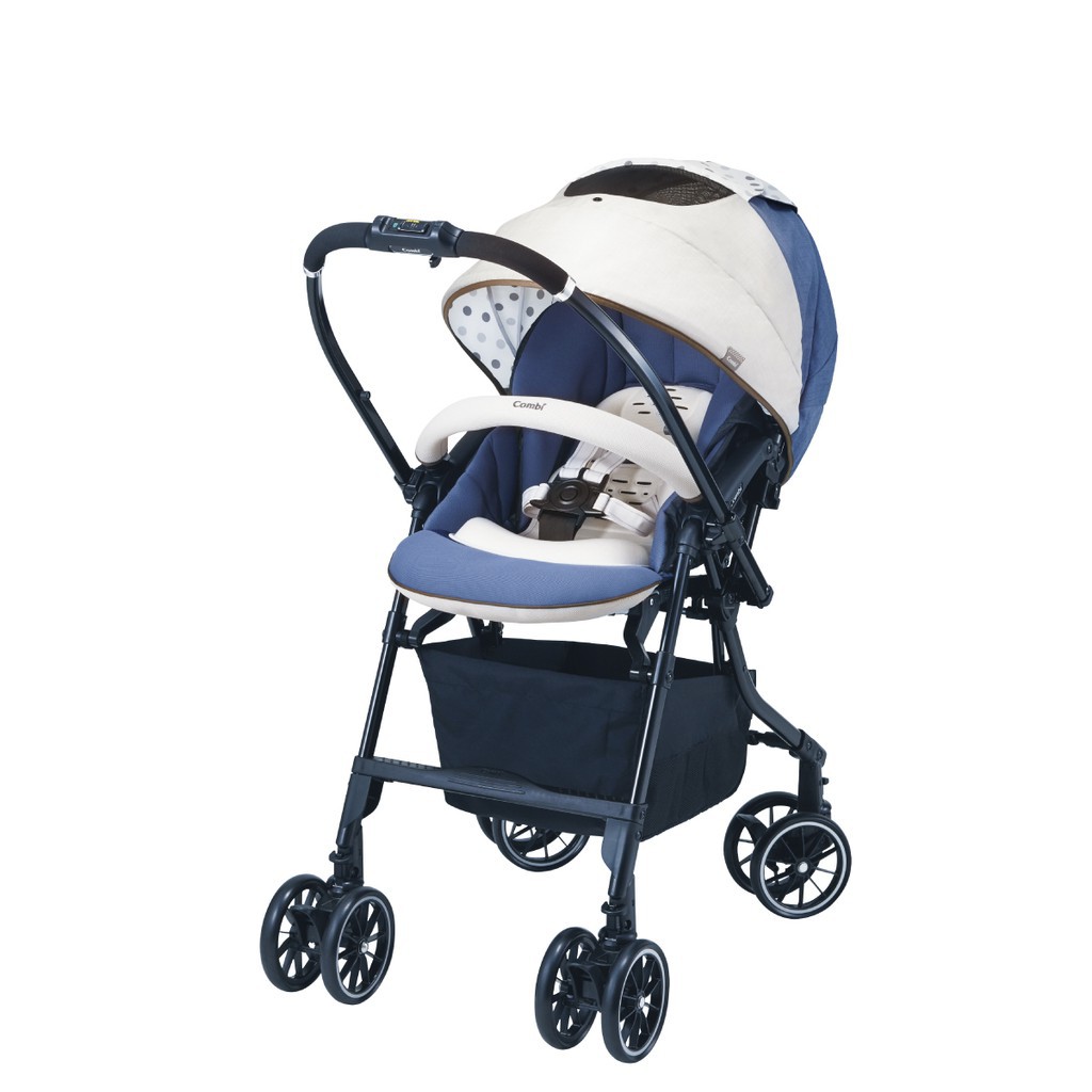 Xe đẩy Combi Mechacal Handy 4 bánh quay tự động