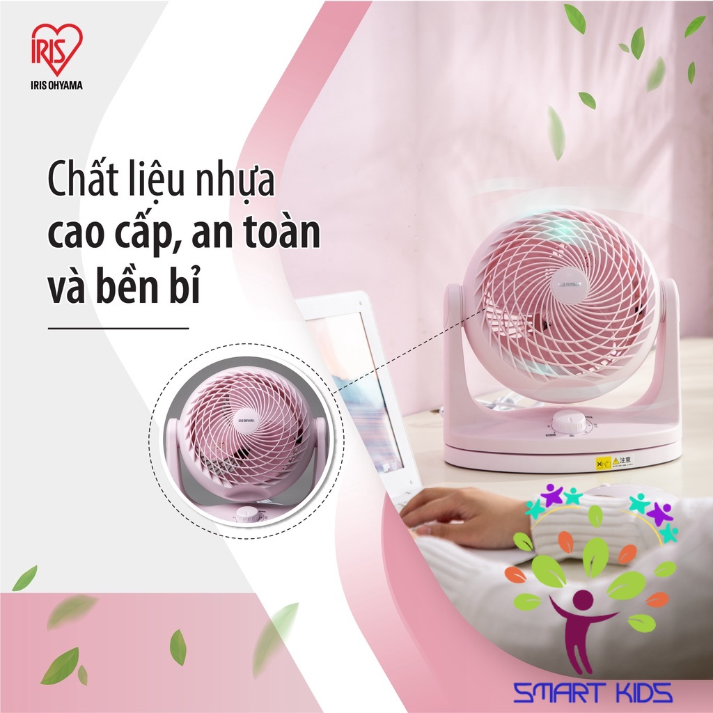 Quạt đối lưu điều hòa không khí Iris Ohyama PCF-HEK18 Quạt để bàn sử dụng cho văn phòng, phòng ngủ, phòng khách