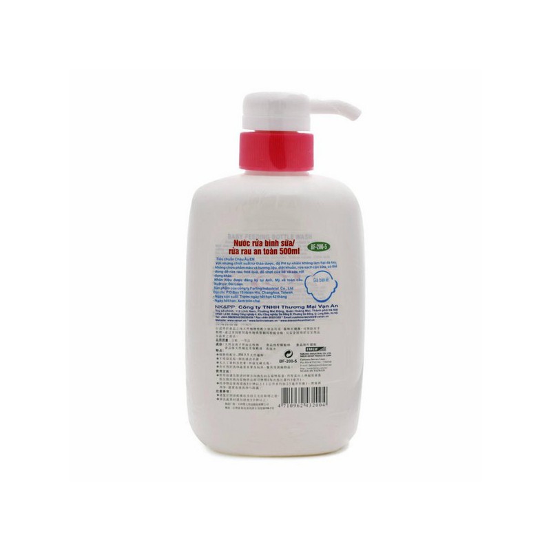 Nước rửa bình sữa an toàn Farlin