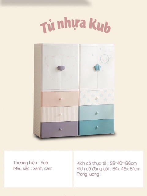 TỦ NHỰA KUB KUB-0901