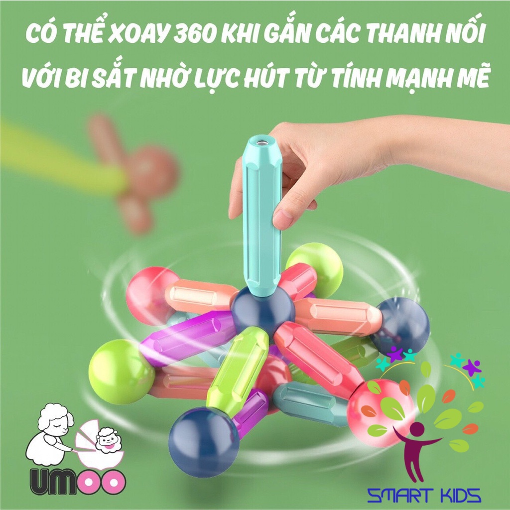Bộ đồ chơi xếp hình nam châm từ tính Umoo UM-1085