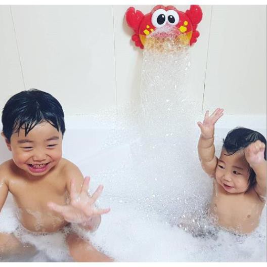 Đồ chơi nhà tắm phát nhạc Cua tạo bọt Umoo, Cua thổi bong bóng (KO KÈM PIN)