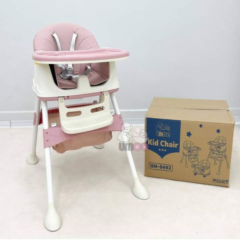 Ghế ăn dặm Umoo UM-0492 mẫu to bản nâng cấp