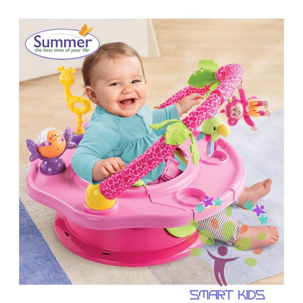 Ghế tập ngồi 3 giai đoạn có thanh đồ chơi Summer Chính hãng Nhập khẩu Mỹ