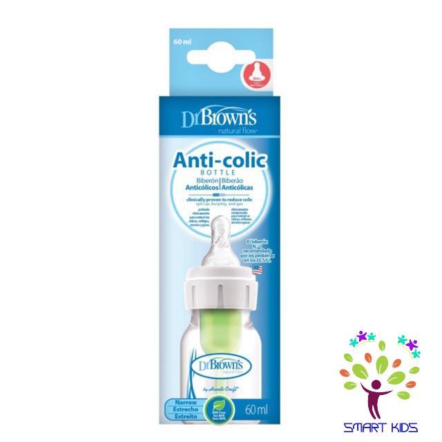 Bình sữa Dr Brown's cổ thường options Plus 60ml/120ml/250ml