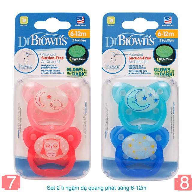 Ti giả Prevent silicone chỉnh nha cao cấp Dr Brown's